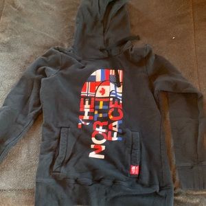 North Face Sweatshirt Flag Design